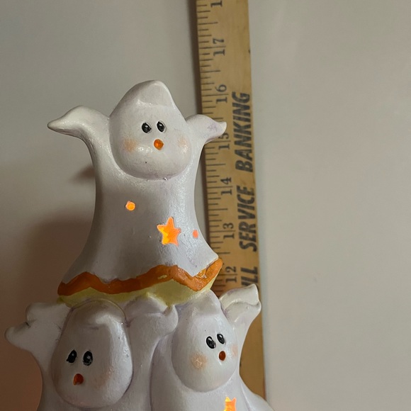 Ceramic marshmallow ghost stack - Picture 4 of 10